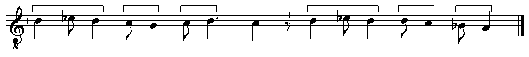 Refrain musical notation